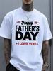 Happy Father'S Day Greeting Card Template.Happy Father'S Day 01 Black T-Shirt.Lightweight And Comfortable Fabric Suitable For Al