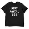 Heavy Stay Metal 666 Black Death Thrash Band T-Shirt Valentines Clothes Man T Shirt Men Graphic T Shirts