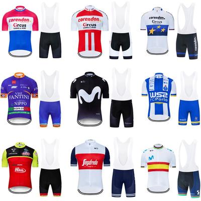 Men Women Cycling Bib Shorts Set Breathable Quick Dry Bike Jersey Outfit Road Mountain Riding