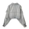 2025 Summer European & American Retro Women's Distressed Denim Jacket