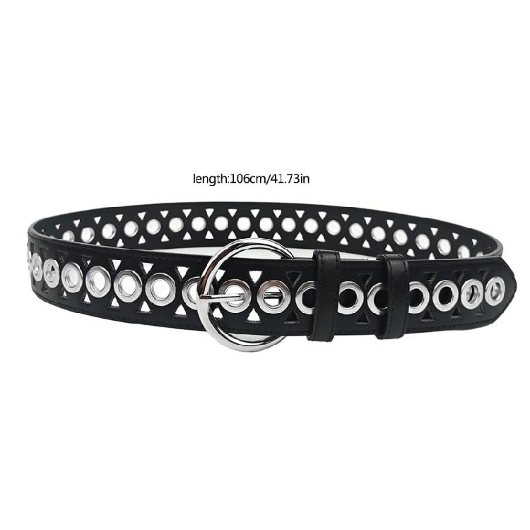 Skinny Waist Chain Unique Buckle PU Belt for Women Proms Stage and Club Party Casual Wear Elaborate Jewelry