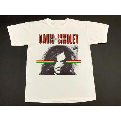 Rare David Lindley Singer Heavy Cotton Full Size White T Shirt Tmb415