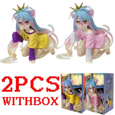 In Stock Cute NO GAME NO LIFE Shiro Animation Figures 10CM Ornaments Collection Models Toys Gifts Christmas Gift