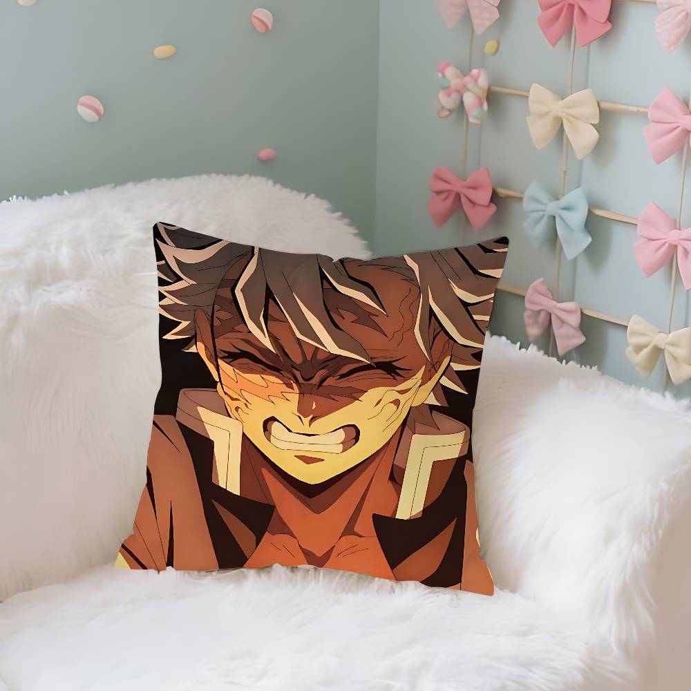 Cute SShinazugawa SanemiS Case Plush Fabric Soft Pillowcase Double Sided Print Cushion Cover Household Gifts