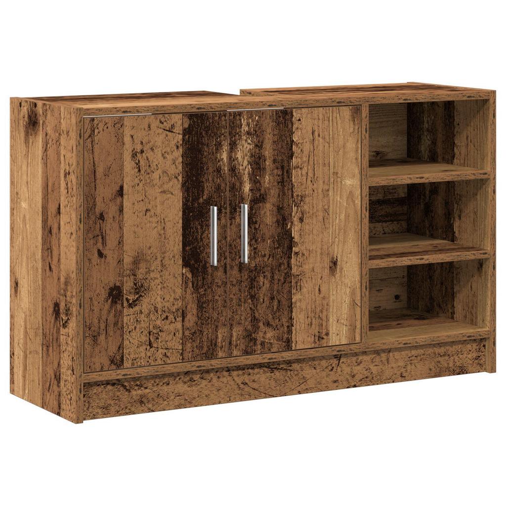 vidaXL Spültischschrank Altes Holz 90x29x55 cm Holzwerkstoff