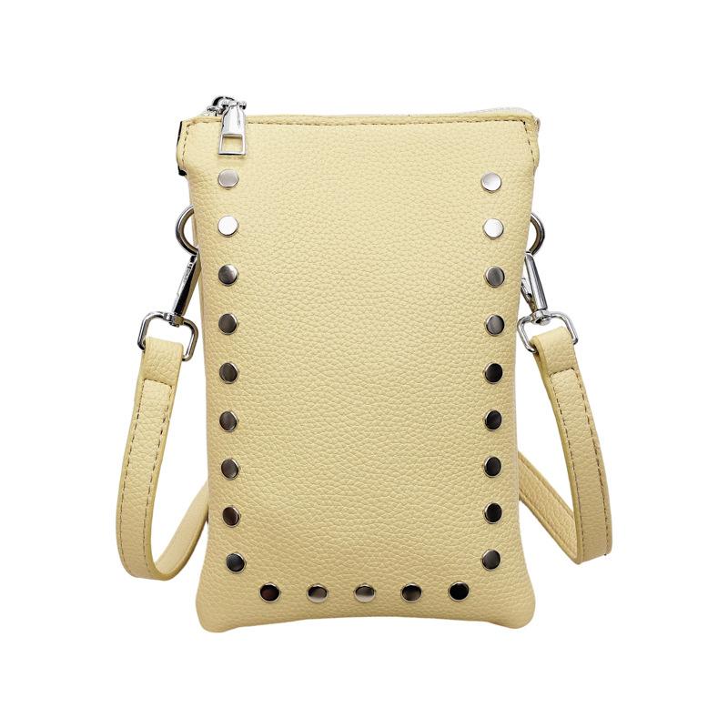 Women's Rivet Crossbody Phone Bag Shoulder Bag