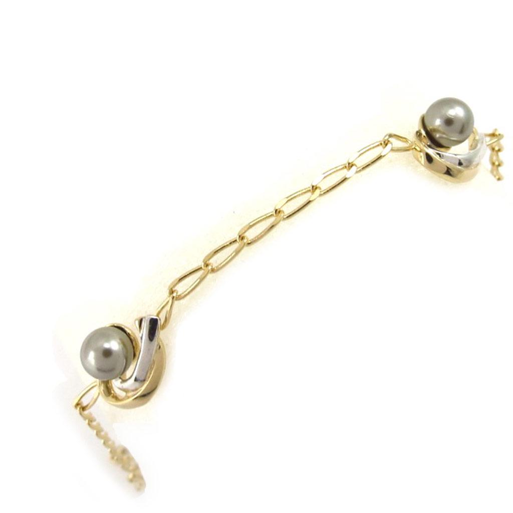 Altesse [K6383] - Gray Gold-plated 'Pearl Beauty' Bracelet
