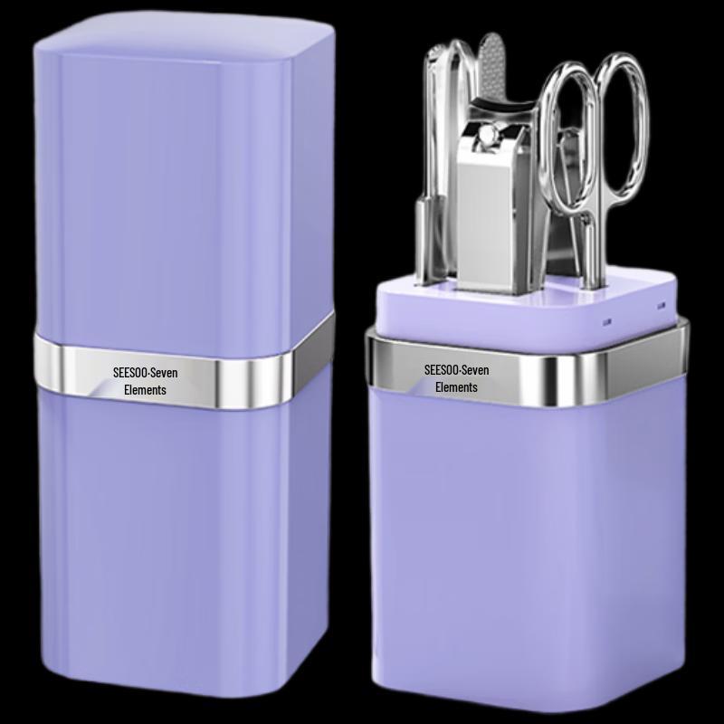 SEESOO Portable 6-Piece Manicure Pedicure Tool Set