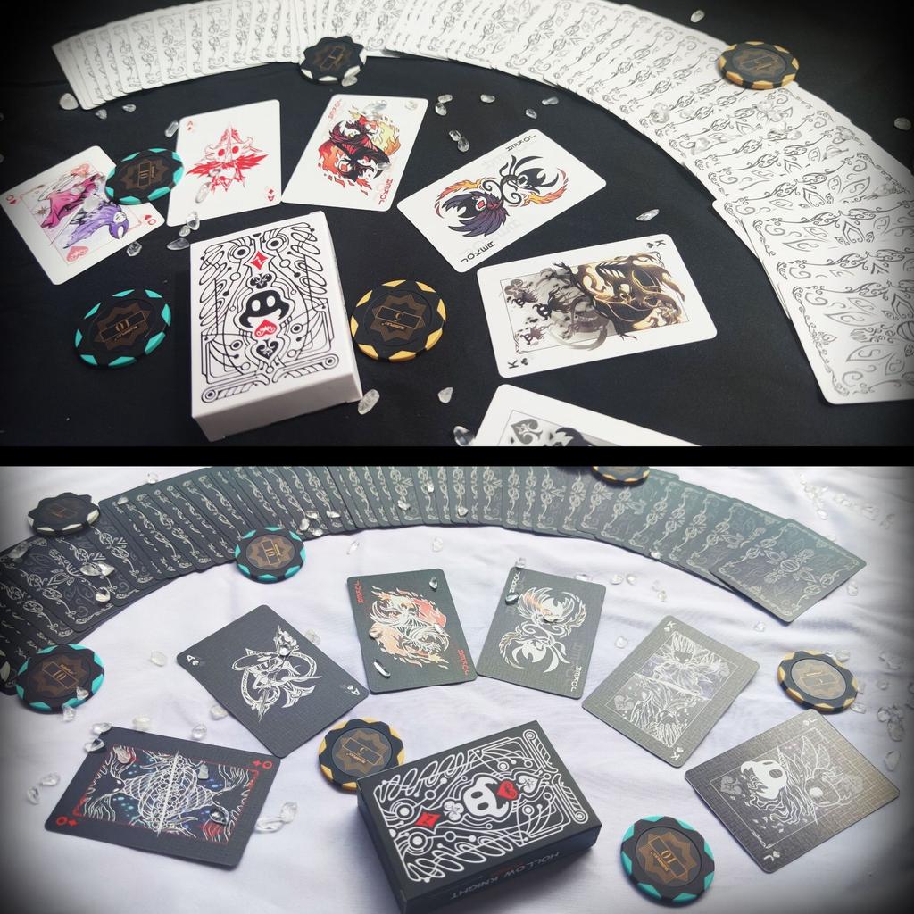 Hollow Knight Standardní Stolní Pokerová Sada Karet Černobílá Hrací Karta Skupina Karet Přenosná Kreativní Stolní Hra Dárek