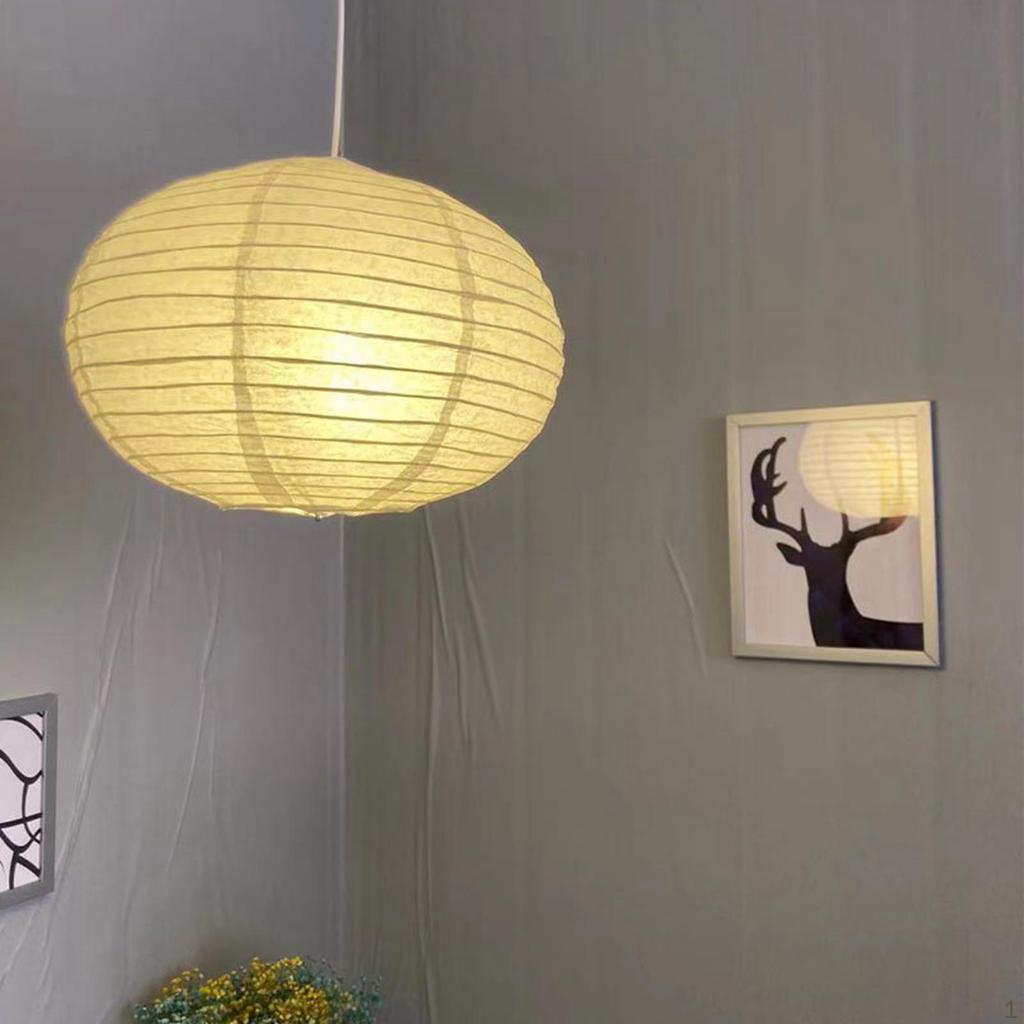 Retro Style Pendant Lamp Shade, Ceiling Light Paper Hanging Fixture, Chandelier Cover, for