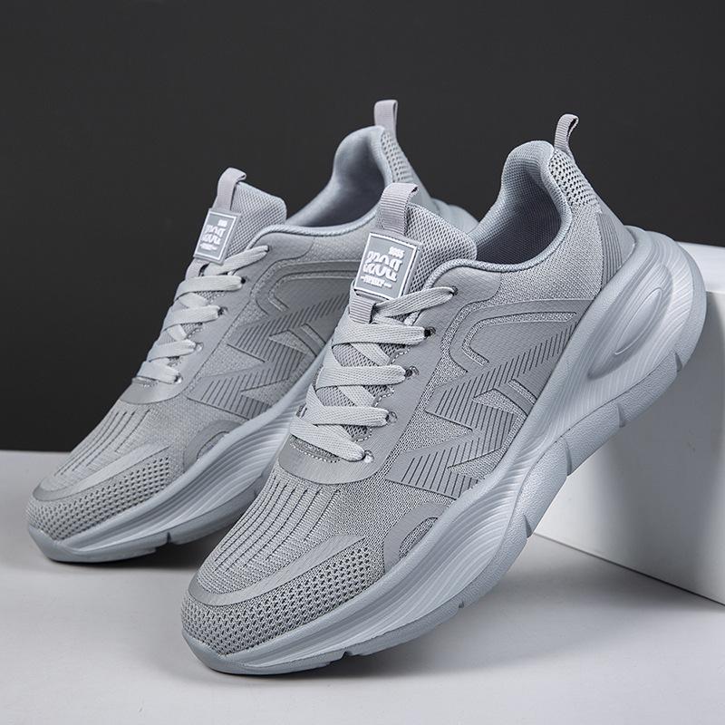 New fashionable breathable dad shoes lightweight running student sports shoes platform-soled versatile mesh casual men's shoes