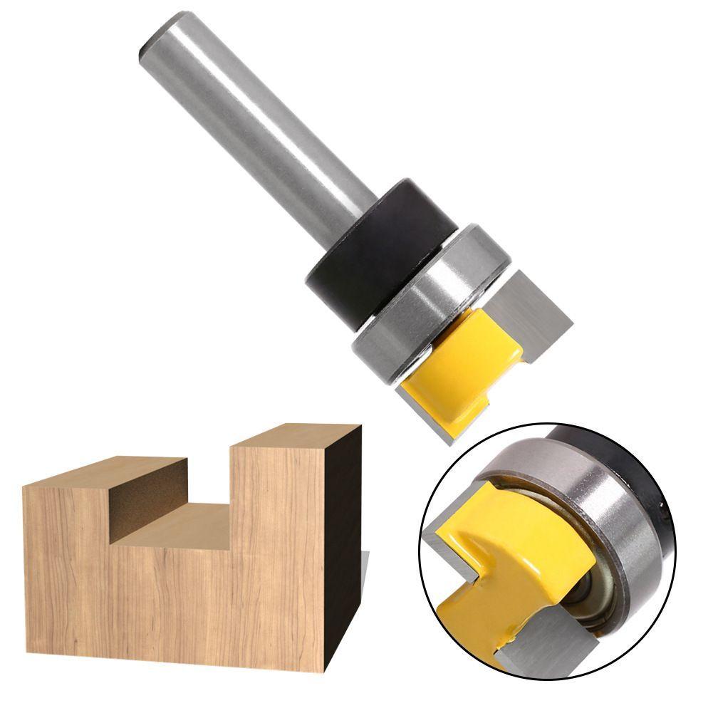 8mm Schaft Profil-Fräser mit Lager - Gerader Bündigfräser & Nutenfräser für Holzbearbeitung (Lagergeführt)