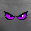 PVC Construction Evil Eye Car Sticker Waterproof Car Decal