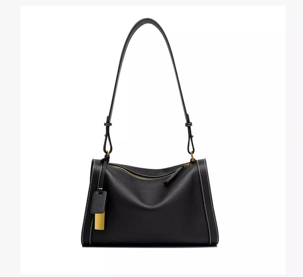 Borsa da donna in pelle 2023 borsa a spalla tipo cuscino strato superiore tracolla pelle bovina versatile grande capacità borsa baguette alla moda versatile