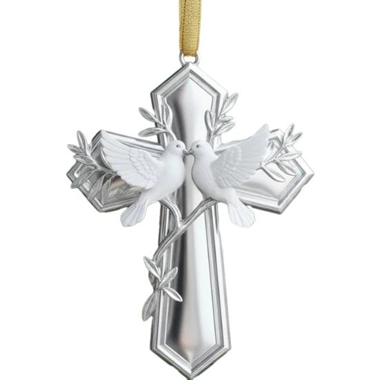 Bird Christmas Ornament Christian Symbol Hanging Decoration Bird And Faith Token Ornament for Xmas Tree