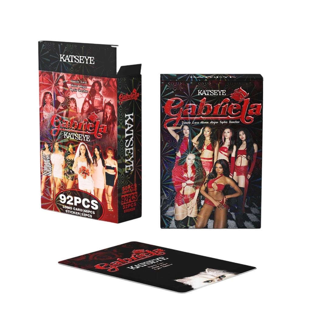 60 LOMO Cards, 32 Stickers, Single Gabriela Photo Cards, Notebook Stickers