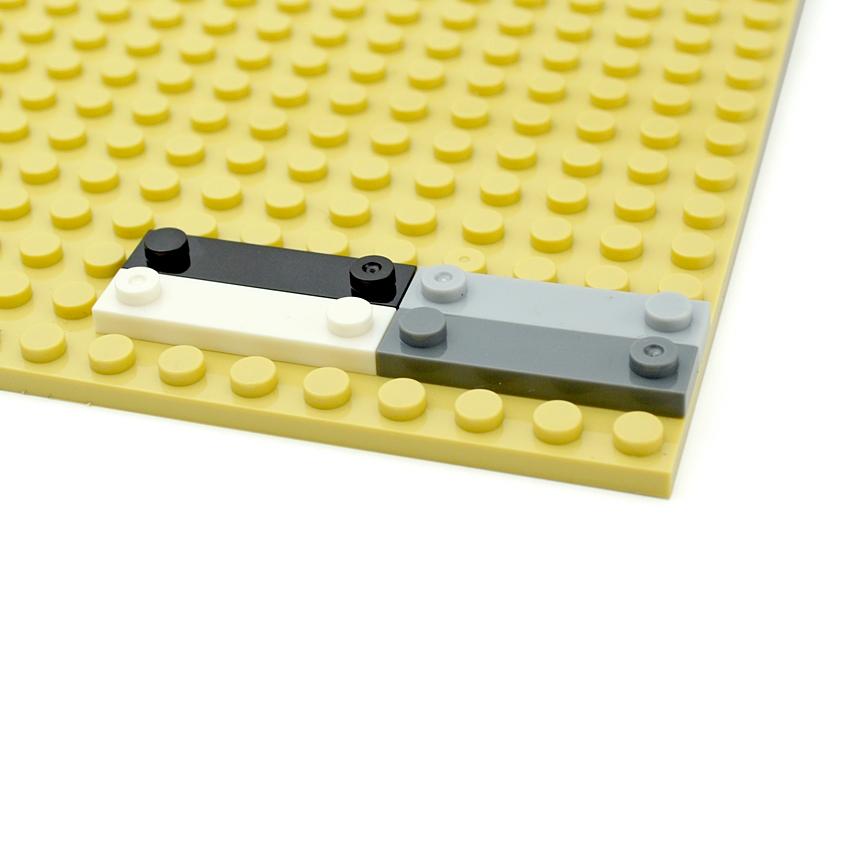50Pcs High-Tech MOC Parts Building Blocks Plate 92593 Modified 1x4 with 2 Studs without Groove DIY Bricks Compatible with Toys