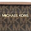 Michael Kors Jet Set Travel Medium Shoulder Bag Leather Brown Women 55H3RBN Used