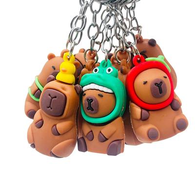 Cartoon Schlüsselanhänger Capybara Handy Anhänger Kopfhörertasche Charms Tasche Dekor Zubehör
