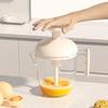 Egg Beater Hand Mixer Semi-Automatic Egg Whisk Milk Frother Handheld Egg Mixer Manual Press-type To Beat Egg Whites Baking Tool