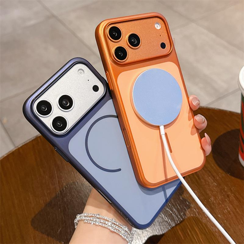Apple 17/16 Pro Max Baked Paint Anti-Fall Phone Case with Fine Ring