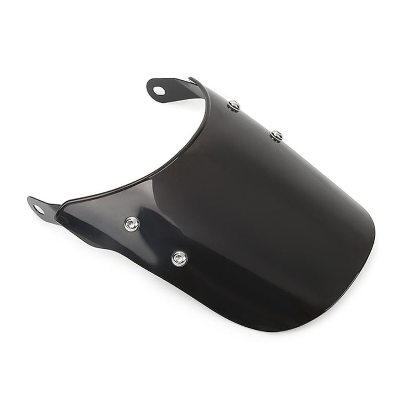 Motorcycle Wind Deflector Universal Motorcycle Modified Windshield Windscreen Easy Intallation for 5-7 Inch Headlights