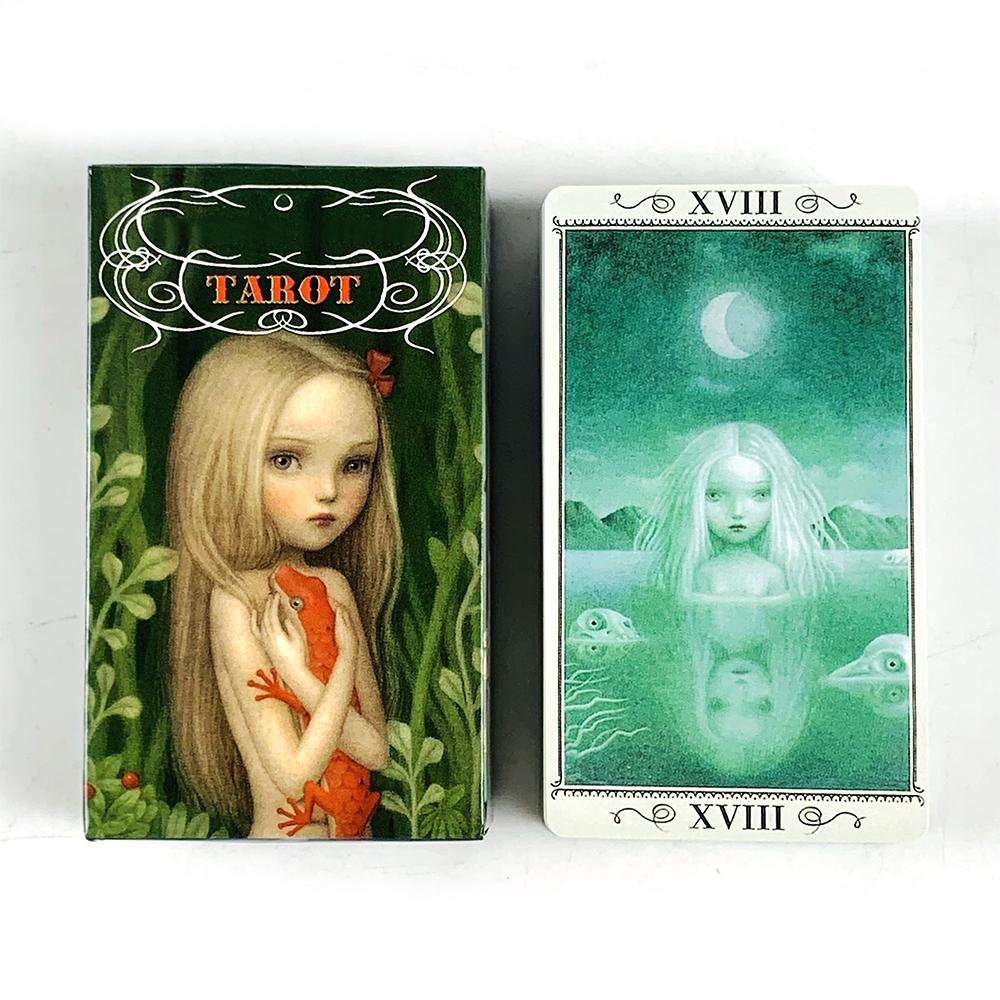 Tarot Cards A 78 Deck English Visions Fate Divination Edition Borad Playing Games Party Games, Christmas and New Year Gifts