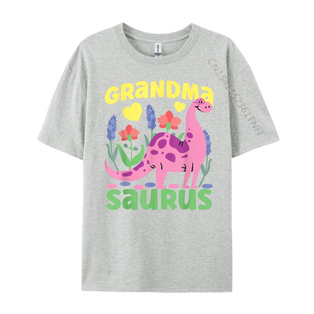 Grandma Saurus Dinosaur For Funny Grandmother Harajuku T Shirt Homme Easter Day