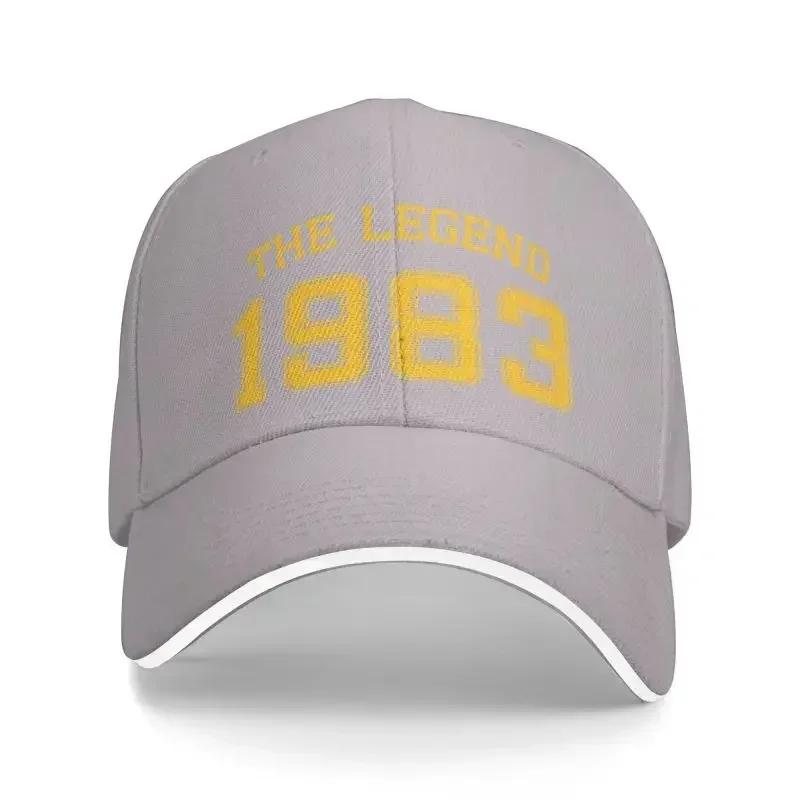 Custom The Legend Born In 1983 Baseball Cap Sun Protection Unisex Women's Adjustable Dad Hat Spring