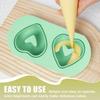 DIY Silicone Baking Pan 2-Cavity Cake Mold Non-Stick Doughnut Baking Mold  Dessert