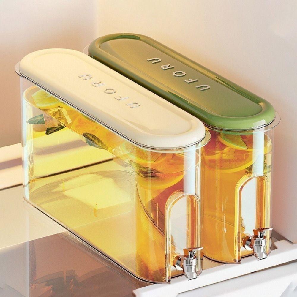 

Refrigerator Cold Water Kettle Plastic Beverage Juice Kettle Household Picnic зелений