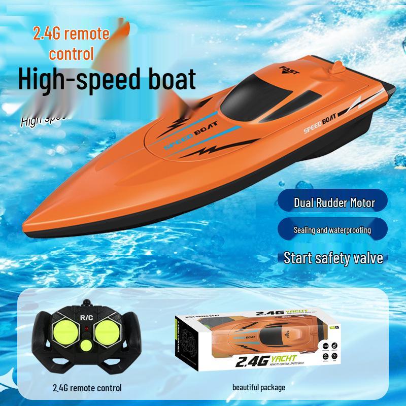

2.4G Remote Control Electric Speedboat for Kids - Water Competition RC Toy Boat