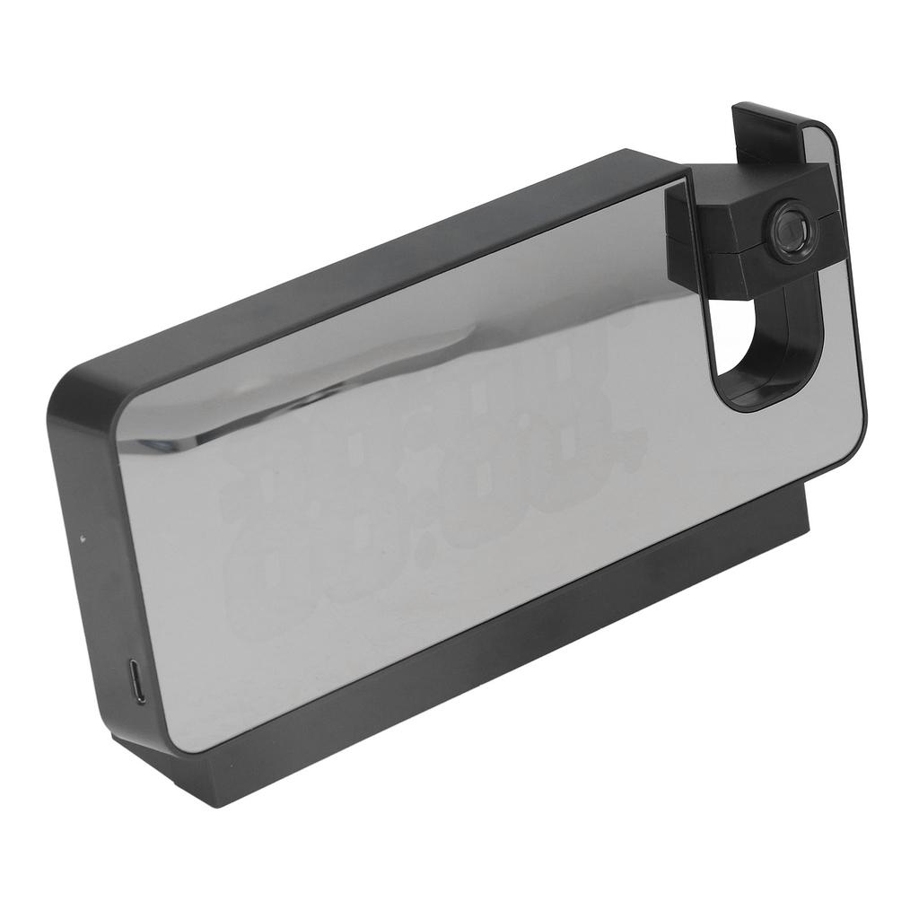 Digital Alarm Clock 180 Degrees  Rotatable Projection 4 Level Brightness LED Mirror Display for Home Office Bedroom