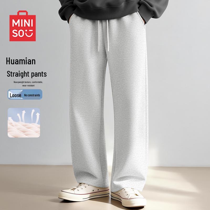 MINISO Men s Spring 2026 Loose Fit Straight-Leg Casual Pants 3XL