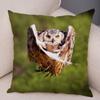 Cute Animal Pillowcase Wild Owl Cushion Cover Decorative Sofa Home Children's Room