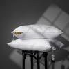 Down-Filled Pillow №15-02 White — 90% down, 10% feather, Fill Power 600, Medium.