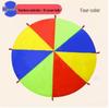 WEZHO Large Outdoor Sensory Play Rainbow Parachute