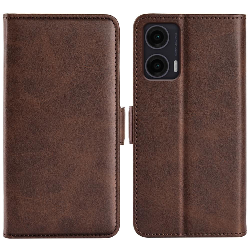 

For Motorola Moto G35 5G Stand Case Calf Texture Leather Wallet Phone Cover A