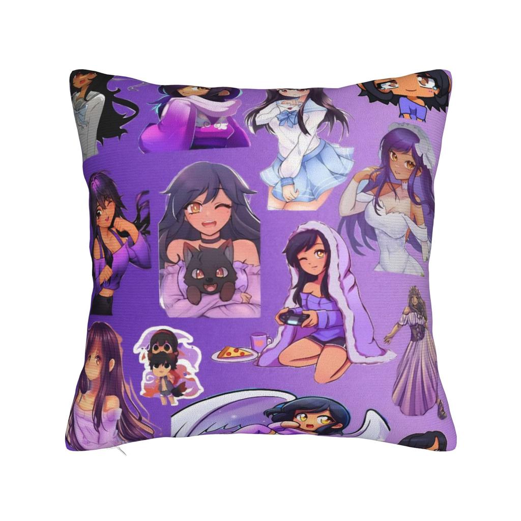 A-Aphmau Cartoon Pillow Cover Stuff Soft Cushion Cover Decorative  Throw Pillow Case Cover Home Multiple Sizes