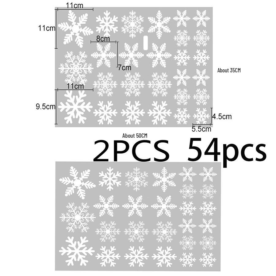 Christmas Snowflake Electrostatic Window & Fridge Sticker - Adhesive-Free Festival Decoration