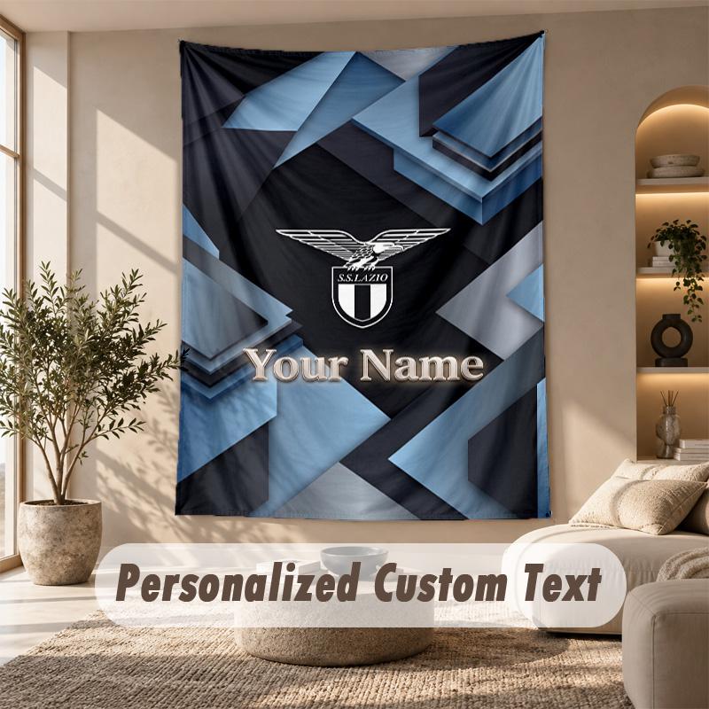 Tapestry Custom Name Text, Wall Hanging Tapestry Home Room DecorLazio FC