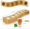 Shot Glasses 6pcs Shot Glass Set 1oz/30ml Shot Glass Holder Heavy Base for Whisky Tequila 6 Shot Glass Serving Tray (6pcs)