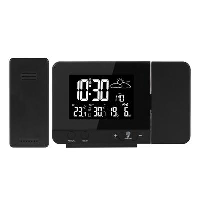 Alarm Clock Digital Thermometer 8 Color Display Night Light Electronic Watch Table Wireless Sensor Projection Time Clocks