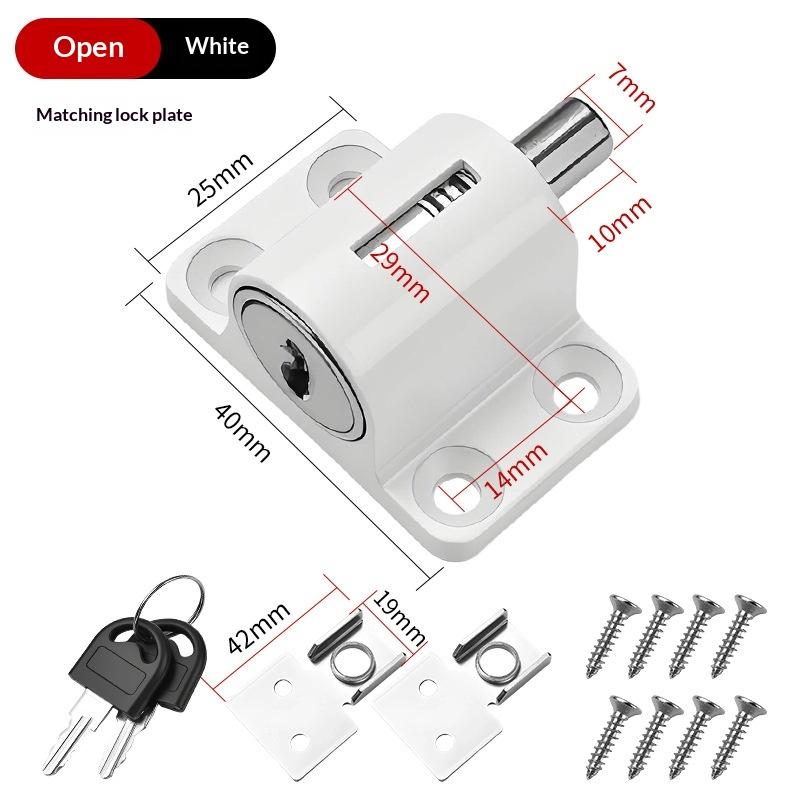 1Set Sliding Door Window Locks With 2 Keys Baby Child Safety Protection Anti Theft Door Window Security Lock Catches Set
