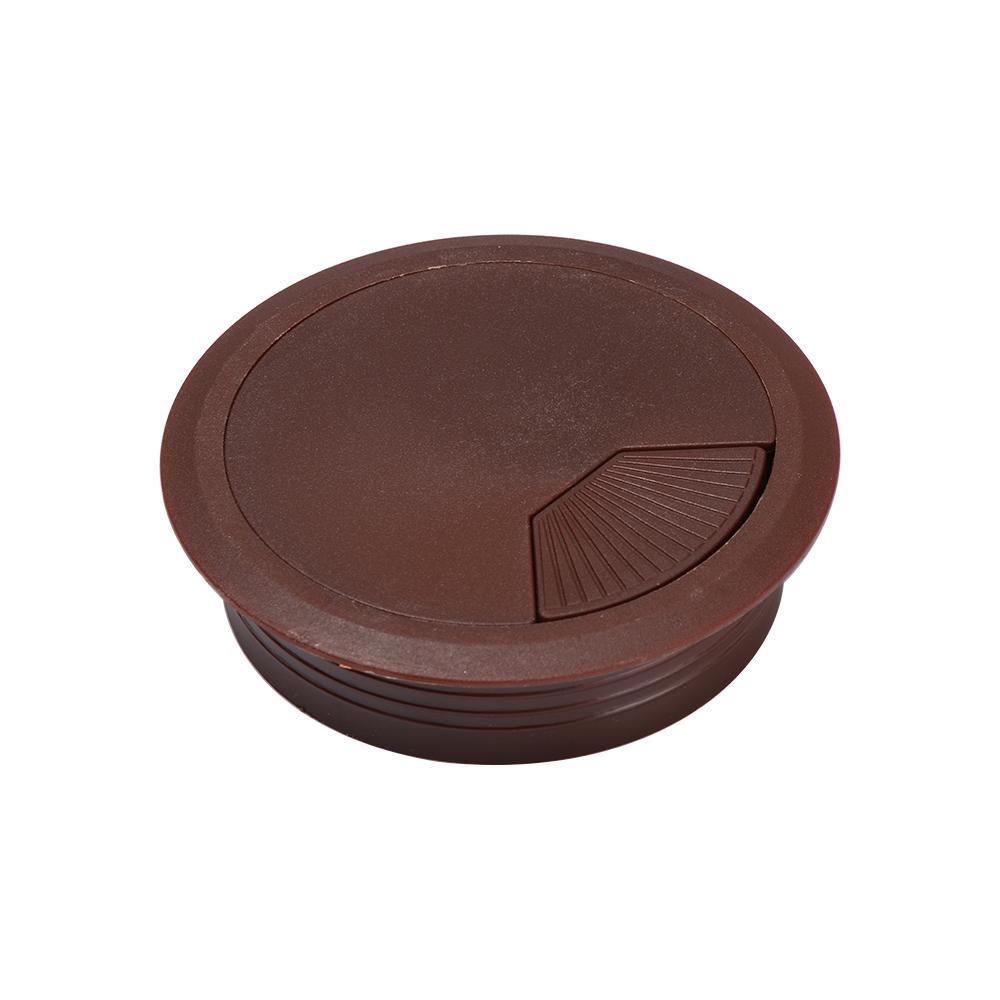 Practical 60/80mm Desk Table Plastic Cable Hole Cover PC Computer Desk Round Wire Tidy Grommet Hardware