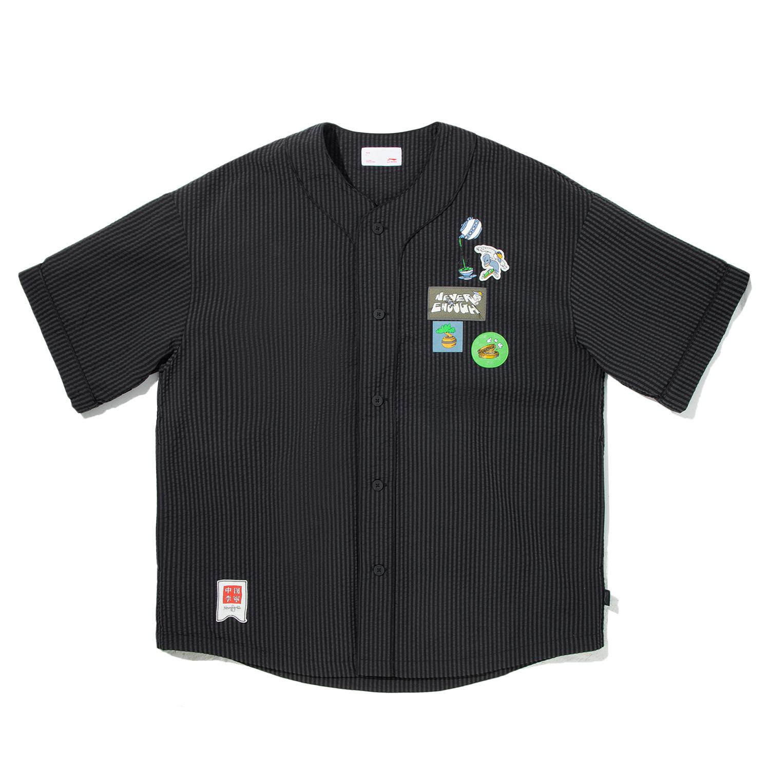 Li Ning T Shirts Men s Black Crew Neck AFDV625-3 XL