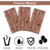 3 Pieces Wood Grain Tablecloths Rustic Wood Looking Plastic Table Covers Rectangle Brown Wood Vintage Farmhouse Table Cloth Decorations for Western