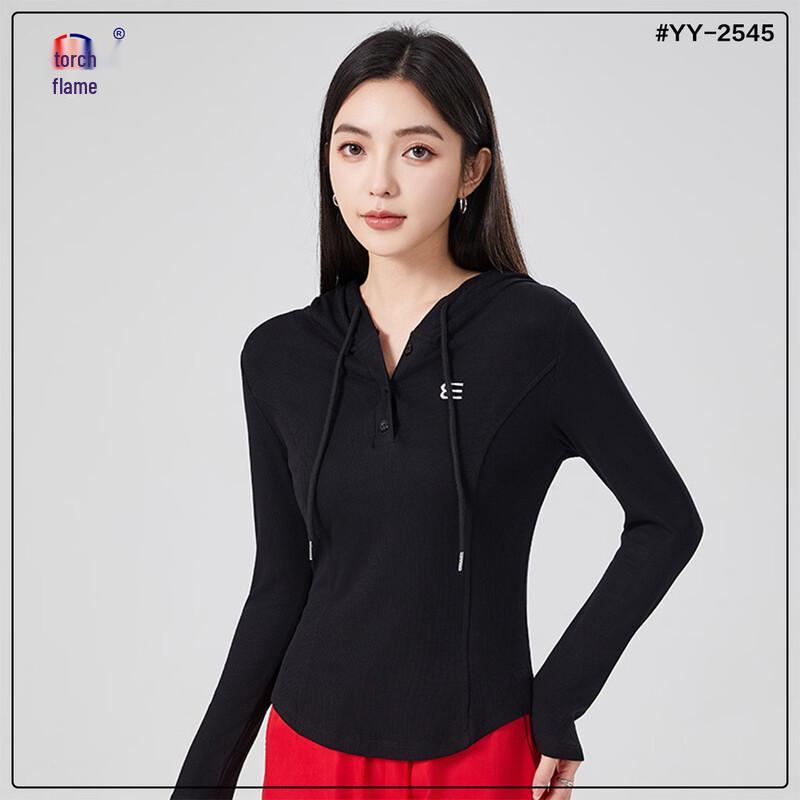 Women s Slim Fit Hooded Sports T-Shirt 6XL