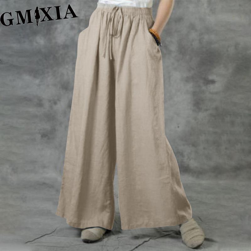 

GMXIA Женские модные повседневные брюки с однотонным принтом и высокой талией и капри XXXXXL хаки