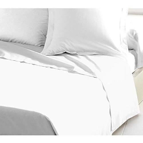 LOVELY HOME Flat Sheet 100% Cotton 180x290 Cm - 1 Person - White